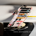 Car Sun Visor Organizer Leather Sunglass Holder